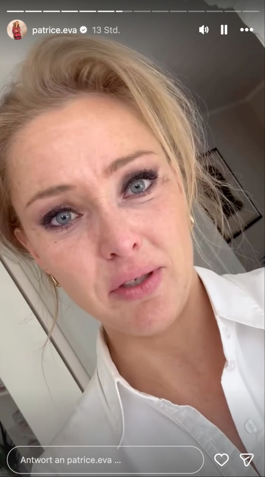 Unter Tränen meldete sich Patrice Aminati am Mittwoch bei ihren Fans. Neue Metastasen wurden festgestellt, berichtete die Krebspatientin.