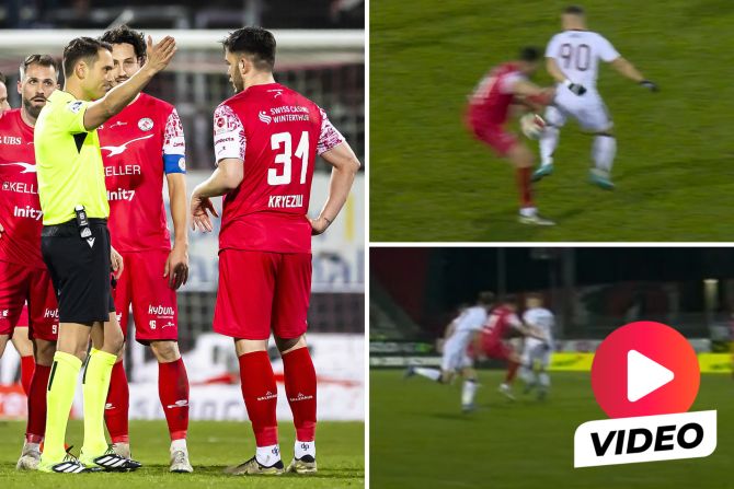 FC Winterthur Platzverweis Kryeziu