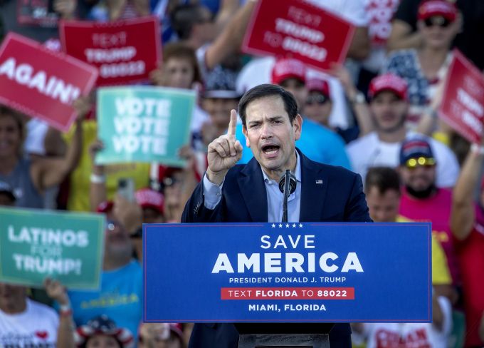 Marco Rubio erhielt für seine Wiederwahl in den Senat die Unterstützung von Donald Trump. Marco Rubio