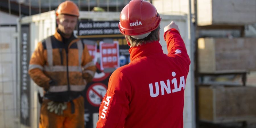 Unia Bauarbeiter Streik