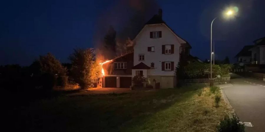 Holzanbau in Brand