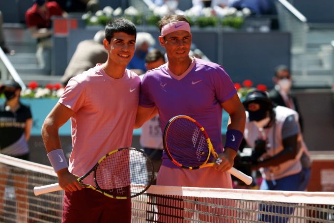 Einzig Spanien jubelte in den letzten 30 Jahren über zwei verschiedene Wimbledon-Sieger: Carlos Alcaraz und Rafael Nadal. (Archivbild) Spanier