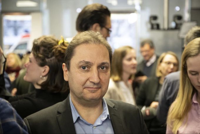 Patrick Jetzer der Partei Aufrecht anlässlich der Regierungs- und Kantonsratswahlen im Walcheturm in Zürich. Aufrecht Schweiz