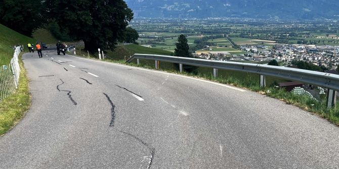 Selbstunfall mit Motorrad