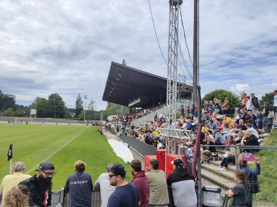 Das Testspiel des FC Aarau gegen YB lockt viele Zuschauer an.