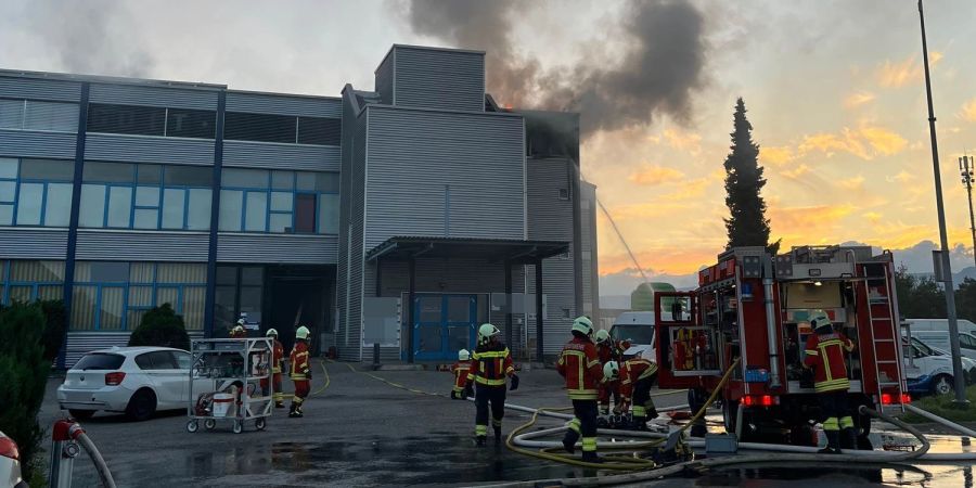 Brand in Gewerbeliegenschaft