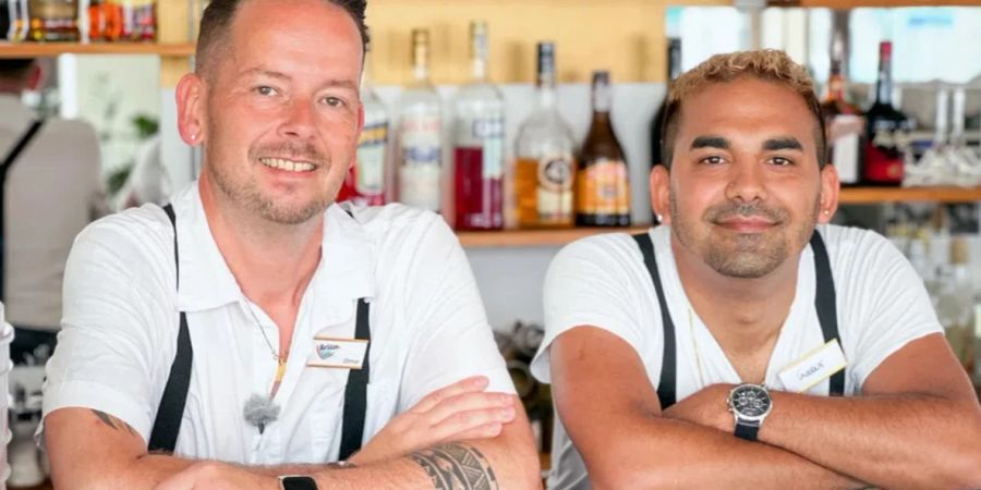 Otmar Gemperli (links) und Gabor haben ein Restaurant auf Mallorca übernommen.