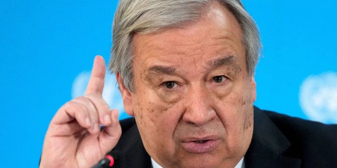 António Guterres, Generalsekretär der Vereinten Nationen (UN). (Archivbild) António Guterres