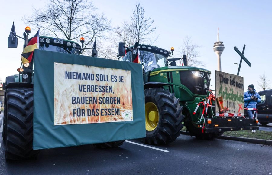 Auch angekündigte Subventionskürzungen im Agrarsektor sorgen für Demonstrationen.