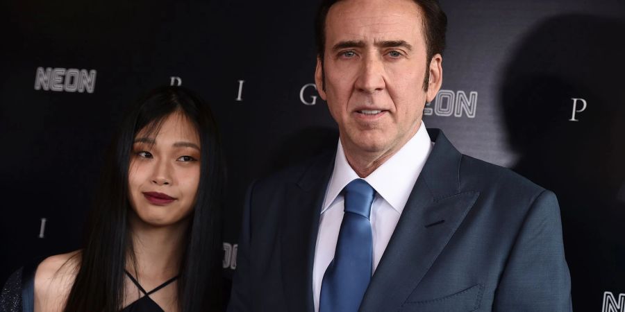 Nicolas Cage mit seiner Ehefrau Riko Shibata. (Archivbild)