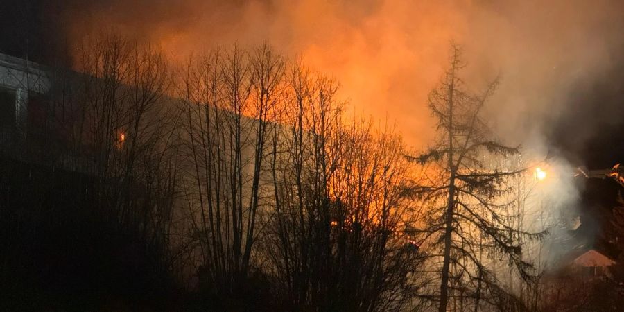 In Wildhaus SG ist es zu einem Vollbrand gekommen.