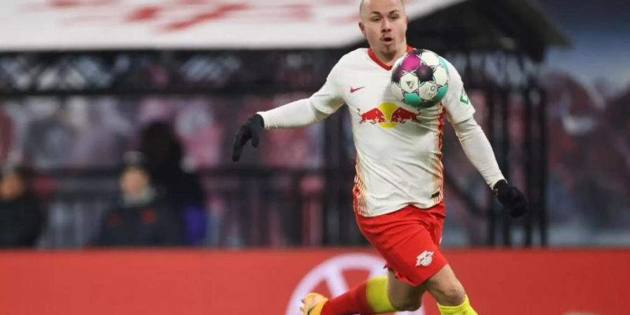 Angeliño ist ein Leistungsträger bei RB Leipzig. Foto: Jan Woitas/dpa-Zentralbild/dpa