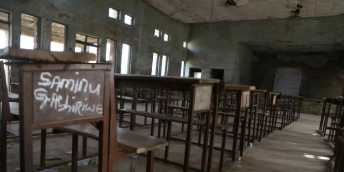 Klassenzimmer des Government Sciene College in Kagara Klassenzimmer des Government Sciene College in Kagara