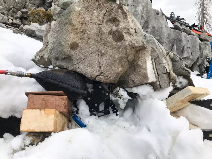 Von alleine konnte sich die Wanderin nicht mehr befreien. Wanderin