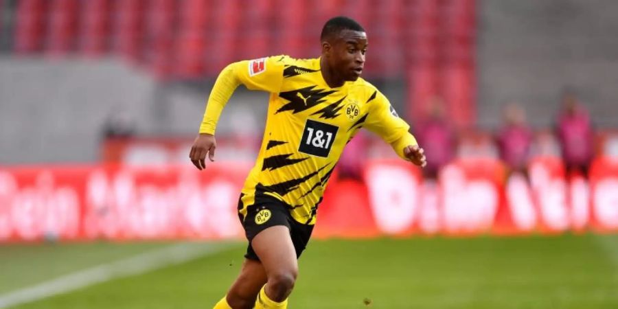 Youssoufa Moukoko wird bei Olympia nicht für Deutschland spielen. Foto: Marius Becker/dpa-Pool/dpa