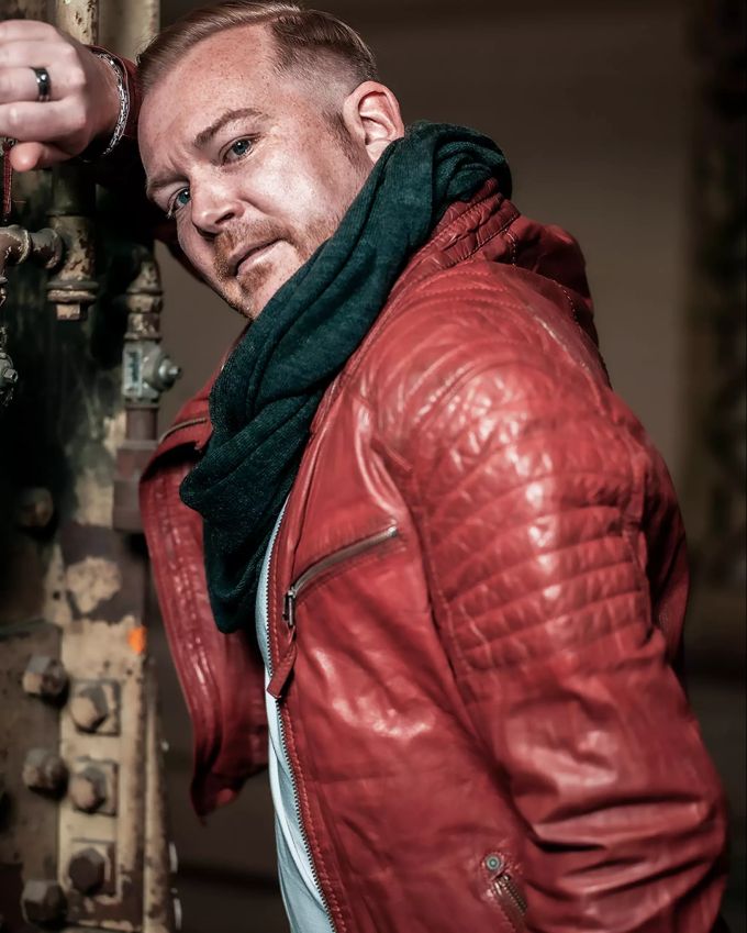 Für den Mann Rote Lederjacke