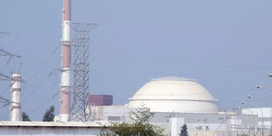 Das iranische Atomkraftwerk Buschehr: Teheran will, dass die USA erst Sanktionen gegen Iran aufhebt. bevor das Land zum Atomabkommen zurückkehrt. Foto: ABEDIN TAHERKENAREH/epa/dpa