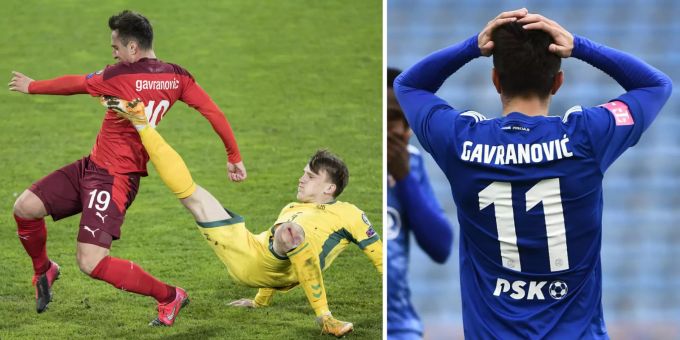 Verbales Foul? Mario Gavranovic (links, im Trikot der Schweizer Nationalmannschaft) und Mario Gavranović (rechts, im Home Dress von Dinamo Zagreb) sind ein und dieselbe Person. Mario Gavranovic