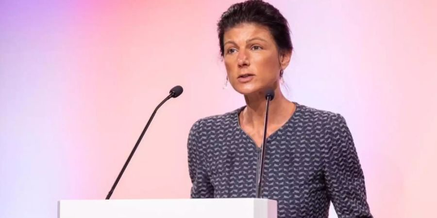 Sahra Wagenknecht steht wohl erneut an der Spitze der NRW-Landesliste der Linkspartei zur Bundestagswahl. Foto: Marcel Kusch/dpa