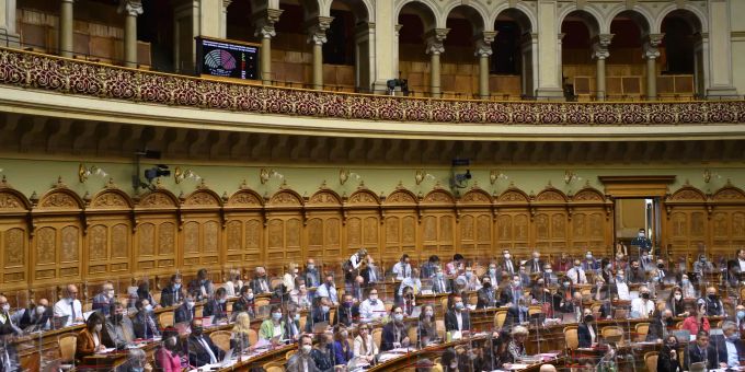 Parlamentarier debattieren während der Frühlingssession in Bern. Nationalrat