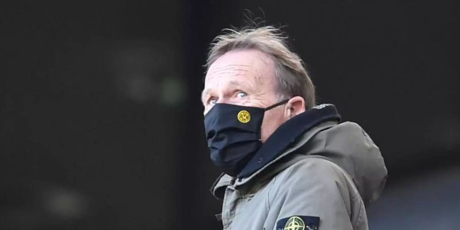 Ist überzeugt davon, dass der BVB noch lange zweite Kraft in der Bundesliga sein wird: Hans-Joachim Watzke. Foto: Marius Becker/dpa