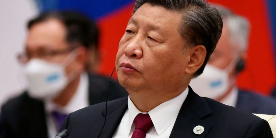 Chinas Präsident Xi Jinping beim Gipfel der Shanghaier Organisation für Zusammenarbeit (SCO) in Usbekistan.