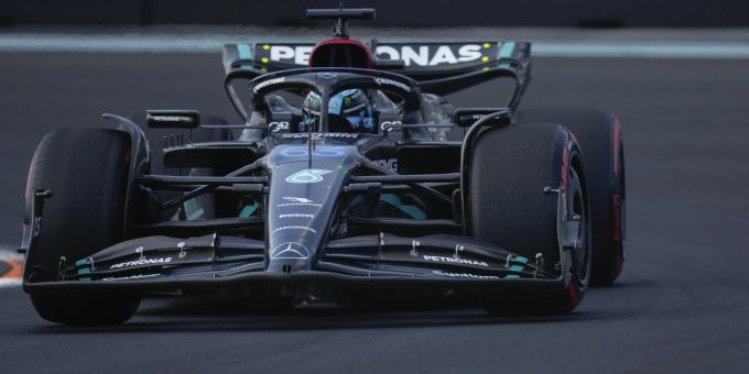 George Russell (Mercedes) beim Miami-GP der Formel 1. Mercedes Formel 1 Russell