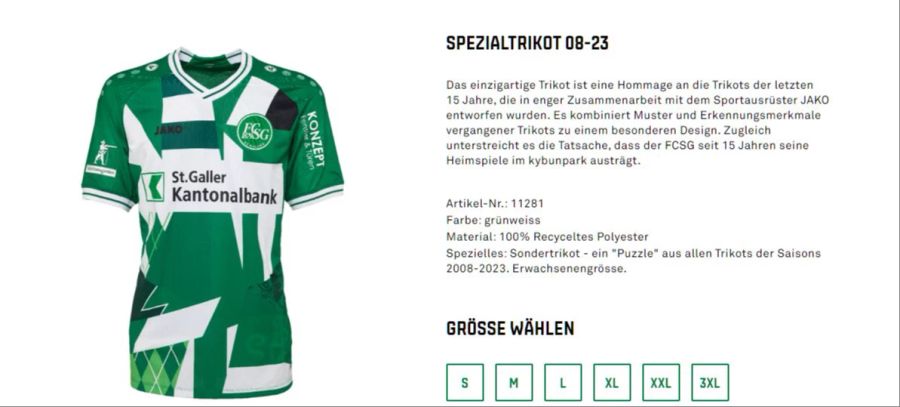 FC St.Gallen Spezialtrikot