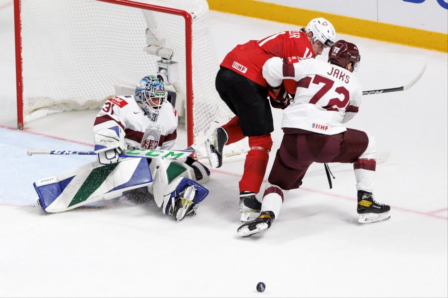 Eishockey WM Schweiz Lettland