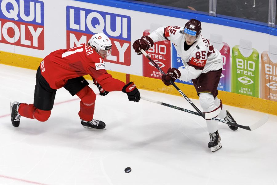 Eishockey WM Schweiz Lettland