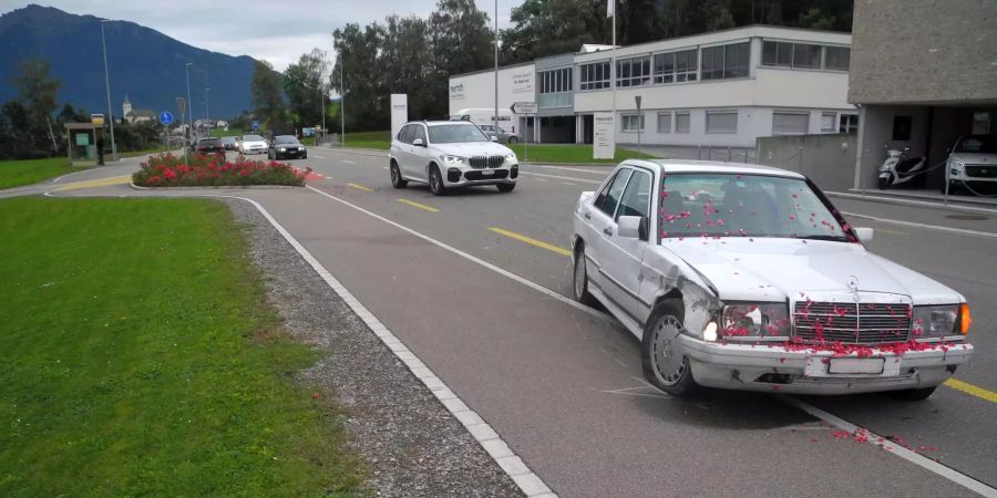 Kollision mit Hydranten
