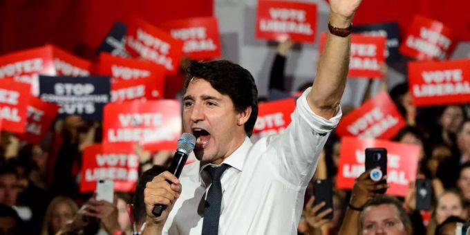 Kanadas Premierminister Justin Trudeau muss bei den Parlamentswahlen um seine Mehrheit bangen. Justin Trudeau