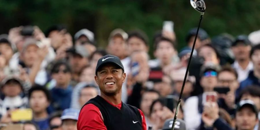 Tiger Woods hat seinen 82. Sieg auf der PGA-Tour fest im Blick. Foto: Lee Jin-Man/AP/dpa