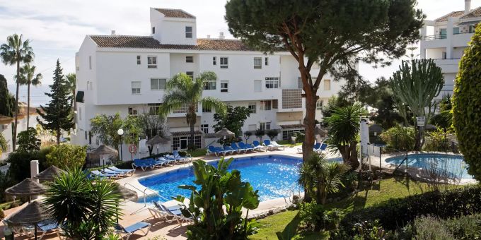 In diesem Pool im spanischen Mijas ereignete sich das Unglück. Mijas