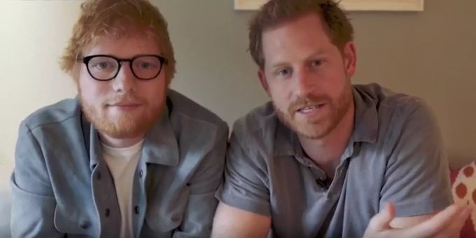 Sie könnten Brüder sein: Ed Sheeran und Prinz Harry engagieren sich für den guten Zweck. Prinz Harry ed sheeran