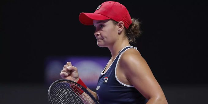 Geschafft! Ashleigh Barty ballt die Faust. Anders als Serena Williams hat die Weltranglistenerste die dritte Runde überstanden. Serena Williams Ashleigh Barty