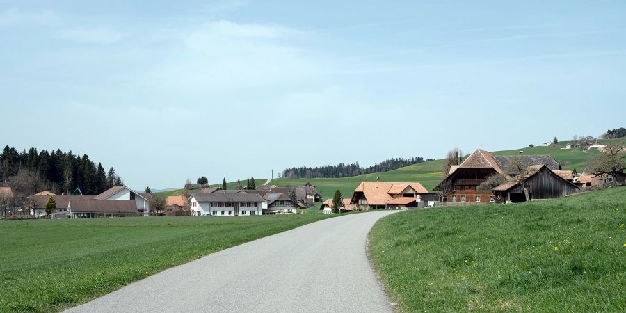 Blick auf Arnisäge in der Gemeinde Arni (BE).