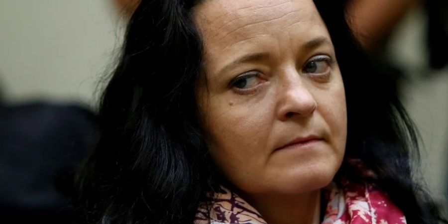 Beate Zschäpe vor ihrer Verurteilung in München 2018