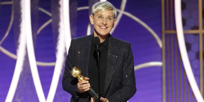 Ellen DeGeneres bei den Golden Globes 2020. ellen degeneres