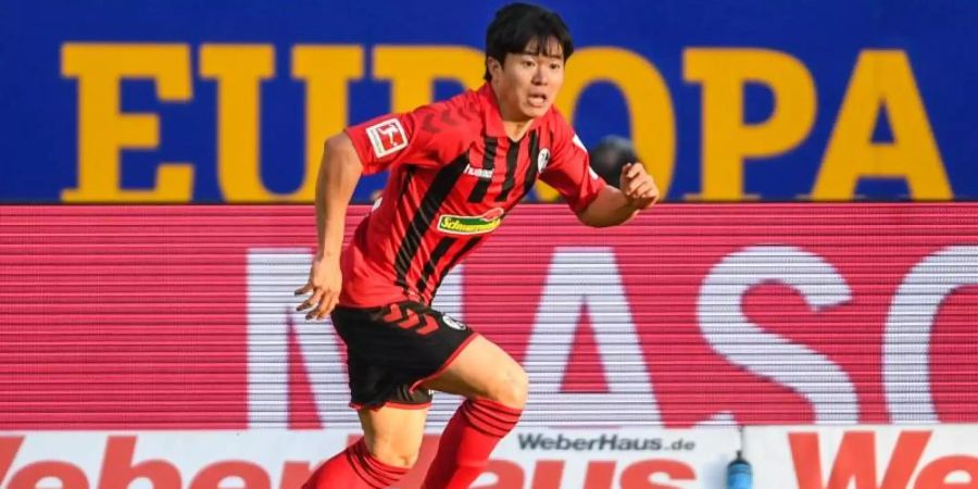 Musste sich in häusliche Quarantäne begeben: Changhoon Kwon vom SC Freiburg. Foto: Patrick Seeger/dpa