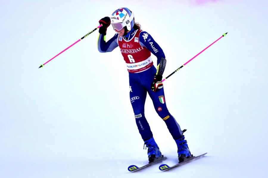 Marta Bassino gewinnt wie bereits gestern.