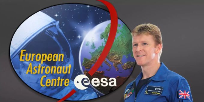 Der britische Astronaut Tim Peake von der Europäischen Weltraumorganisation. Europäische Weltraumorganisation ESA