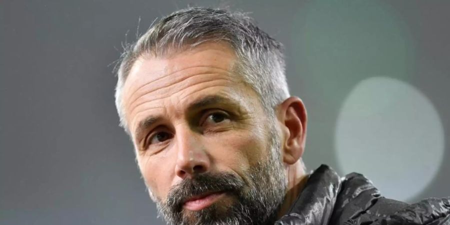 Borussia Mönchengladbachs Trainer Marco Rose hält in der Coronavirus-Pandemie nichts von einer Impfpflicht für Fussball-Profis. Foto: Marius Becker/dpa