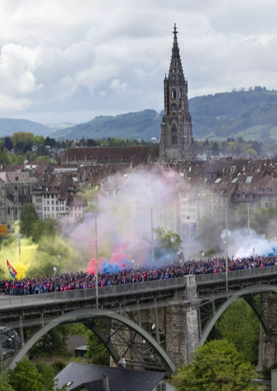 Die Fans des FC Basel wollen sich am 15. Dezember um 14 Uhr in der Berner Altstadt treffen.