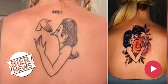 Schnuppern statt Kuss - Ami-Frau korrigiert missverstandenes Tattoo