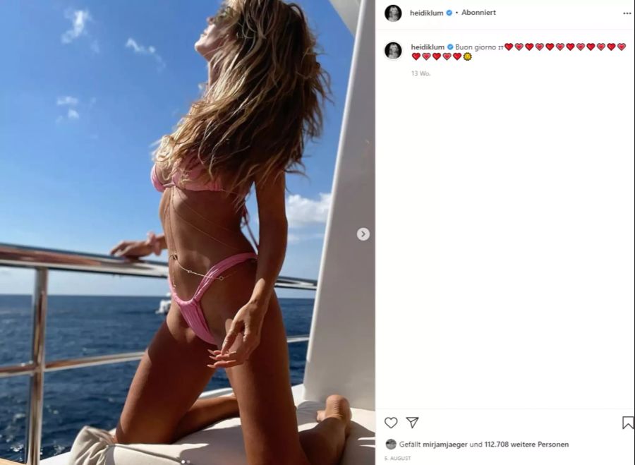 Heidi Klum zeigt gerne, was sie hat.