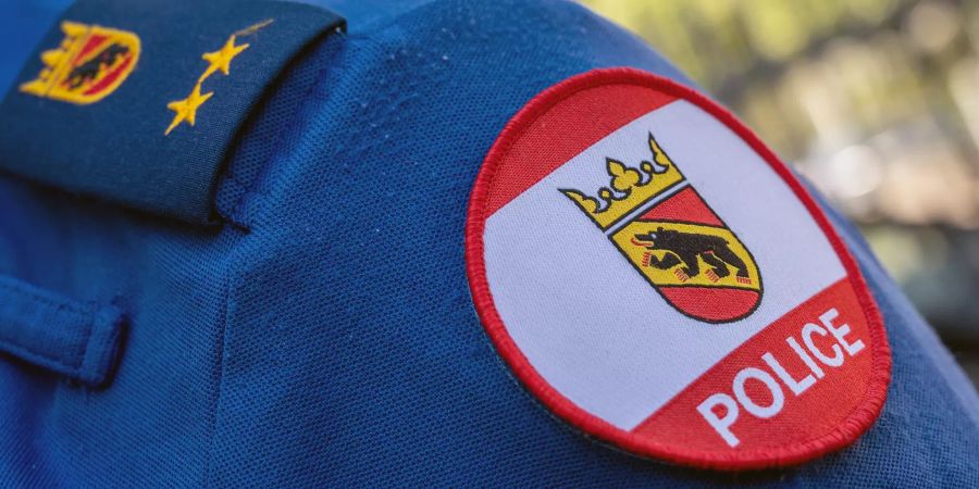 Badge der Kantonspolizei Bern in Biel fotografiert.