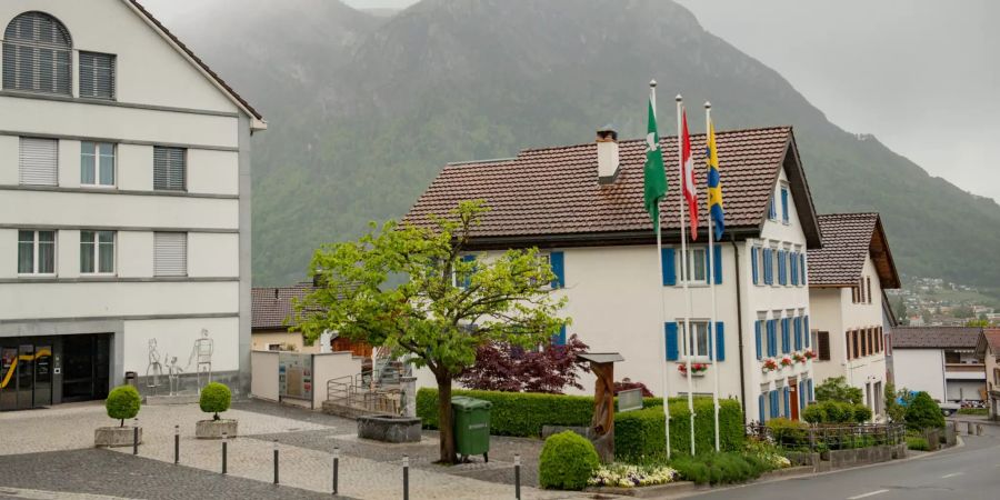 Die Gemeindeverwaltung im Rathaus in Vilters-Wangs im Kanton St. Gallen.