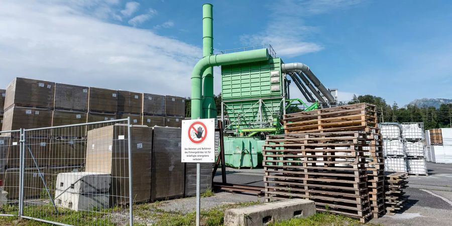 Das Industriegebiet Lattrigen in Spiez.