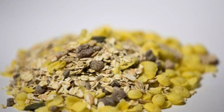 Eine Portion Müsli.
